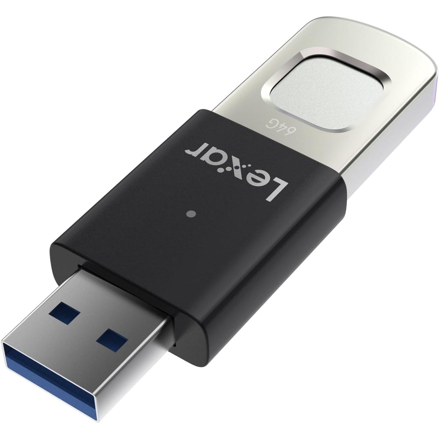 273193 - Lexar Njësi memorieje USB 3.0 JumpDrive Fingerprint F35 PRO 64 GB, deri në 300 MB/s lexim/150 MB/s shkrim, USB Stick, lejon 10 ID të gjurmëve të gishtave, Memory Stick, PC/Laptop (LJDF35P064G-RNBNG)