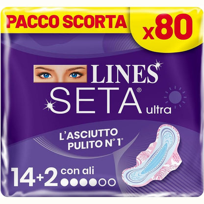 272092 - SETTA Peshqirë për tigan Lines ULTRA DAY me krahë, përshtatje perfekte, pako stok 80 copë
