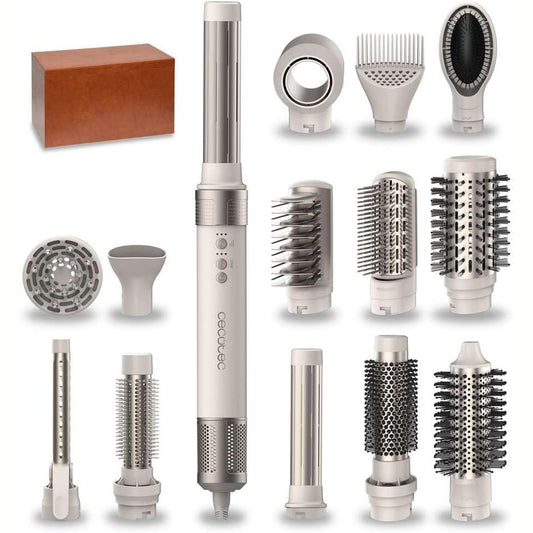315146 - urçë për tharëse flokësh me 14 koka, Teknologji Coanda CeramicCare 14in1 AirGlisse Champagne, 1400W, Motor dixhital, Eliminues i fërkimeve, 3 cilësime temperature