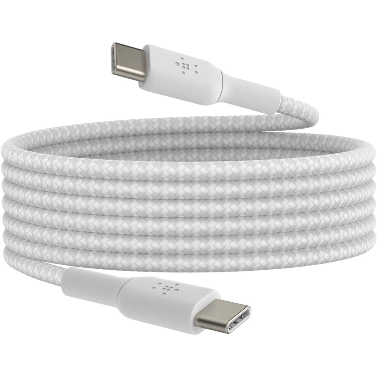 268908 - Kabllo BELKIN BOOSTCHARGE 2m USB-C në USB-C, për iPhone 16, 15, Samsung Galaxy S24, S23, Note10, Pixel 9, Pixel 8, iPad Pro, Nintendo Switch, e bardhë
