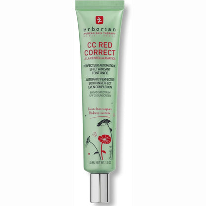 275093 - ERBORIAN CC Red Correct - Krem kundër skuqjes me Centella Asiatica, SPF 25, 45 ml