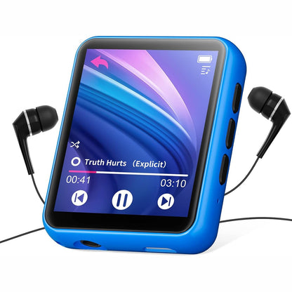 295931 - MP3 PLAYER 32GB me Bluetooth 5.0, HiFi portativ, regjistrues zëri, libër elektronik, ekran prekje 2.4 inç, mbështetje maksimale 128GB