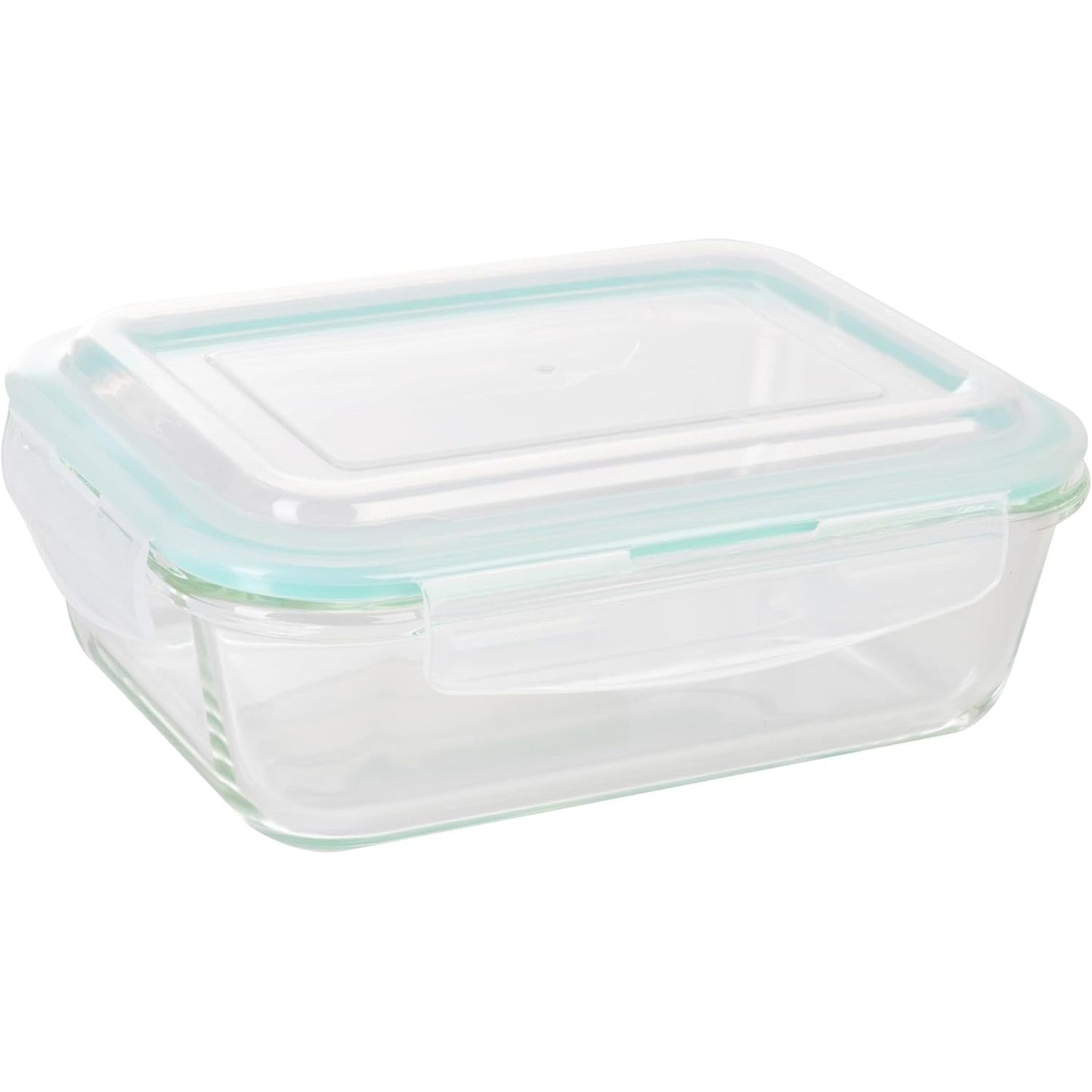 216412 - WENCO Kuti qelqi për ruajtjen e ushqimit, 1500 ml, enë qelqi borosilikat, kundër rrjedhjeve, mbyllje me klik, vulë silikoni, e sigurt për furrë deri në 280°C, frigorifer deri në -20°C