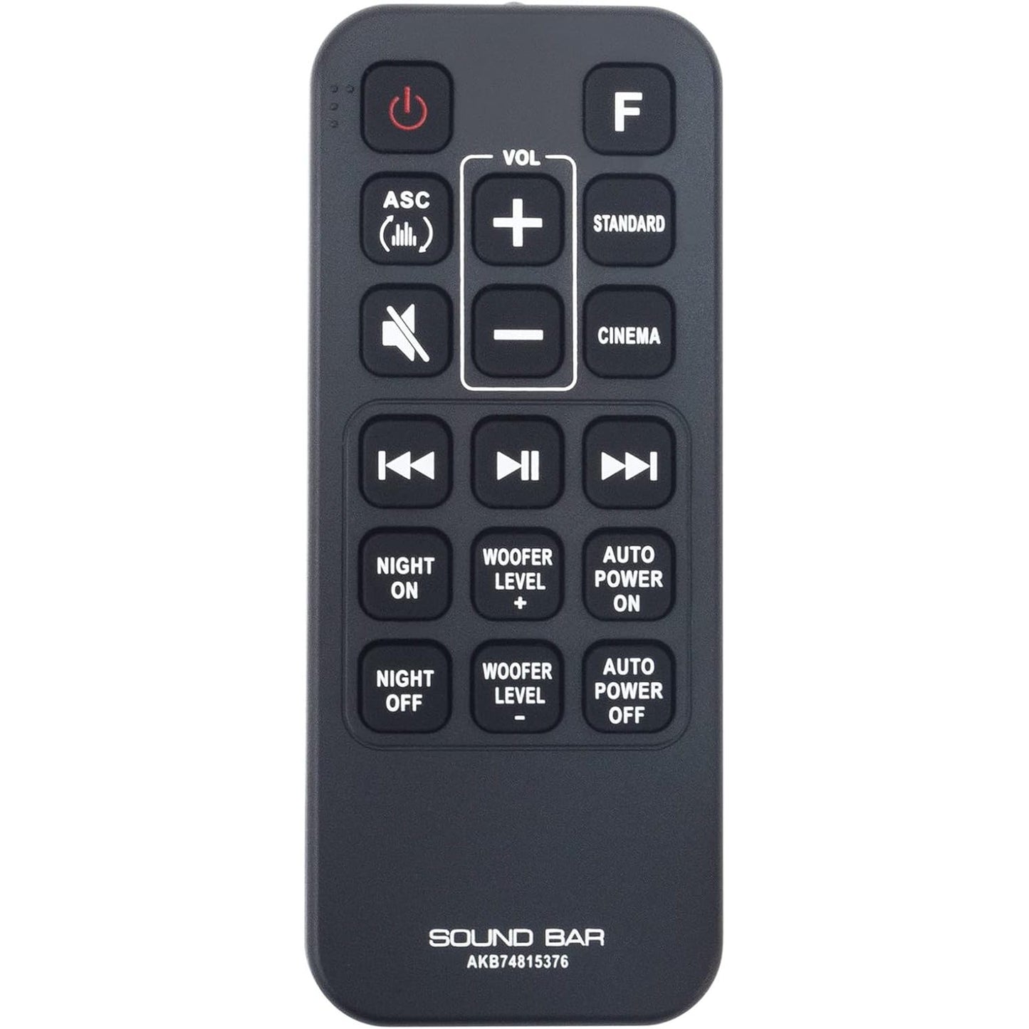 274426 - VINABTY Telekomandë Zëvendësuese AKB74815376 për LG Soundbar MA5 SJ4 SJ3, Pa Tel