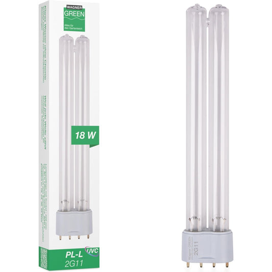 252992 - WAGNER Llambë zëvendësuese Green UVC 2G11 PL-L për filtrin e pellgut, 36 vat