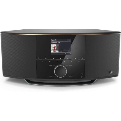 188665 - HAMA Radio Interneti DAB & Radio Dixhitale DIR150BT me Bluetooth, DAB+, WLAN, Spotify, Amazon Music, FM, USB, AUX, 90W, Ekran me Ngjyra, Ore Alarmi dhe Telekomandë, Materiali i Zi
