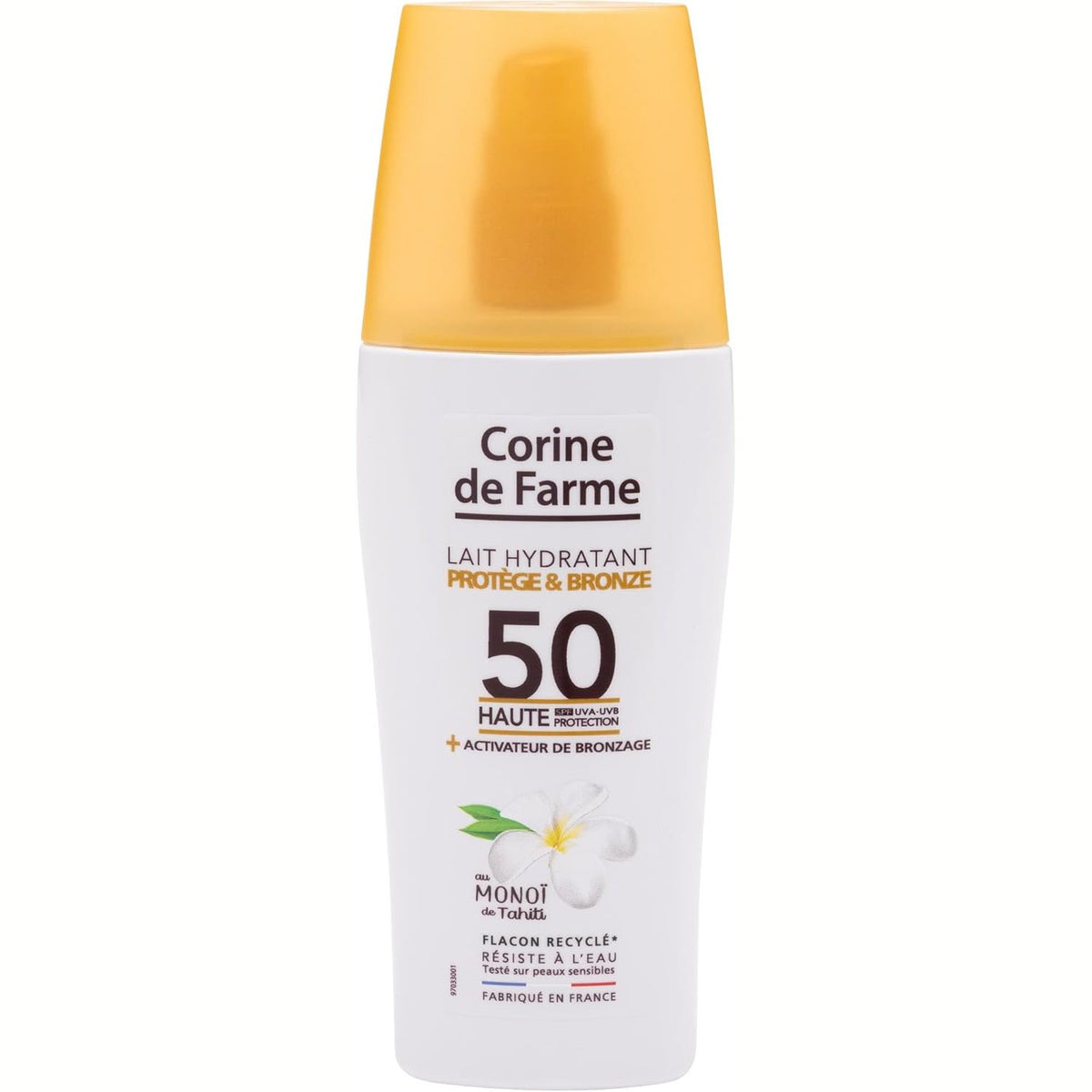 303580 - CORINE DE FARME LOCION HIDRATUES PËR MBROJTJEN NGA DIELLI SPF50 TAHITIAN MONOI 150ML