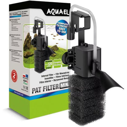 257330 - Pat Mini Filter, Filtër Miniaturë Turbine, Filtër i Brendshëm për Akuariume me Ujë të Ëmbël 10–120L, 450 l/orë, 4.5 W
