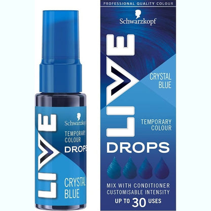 297408 - SCHWARZKOPF LIVE Color Drops Ngjyrë gjysmë-permanente blu 30ml, 2 deri në 12 larje