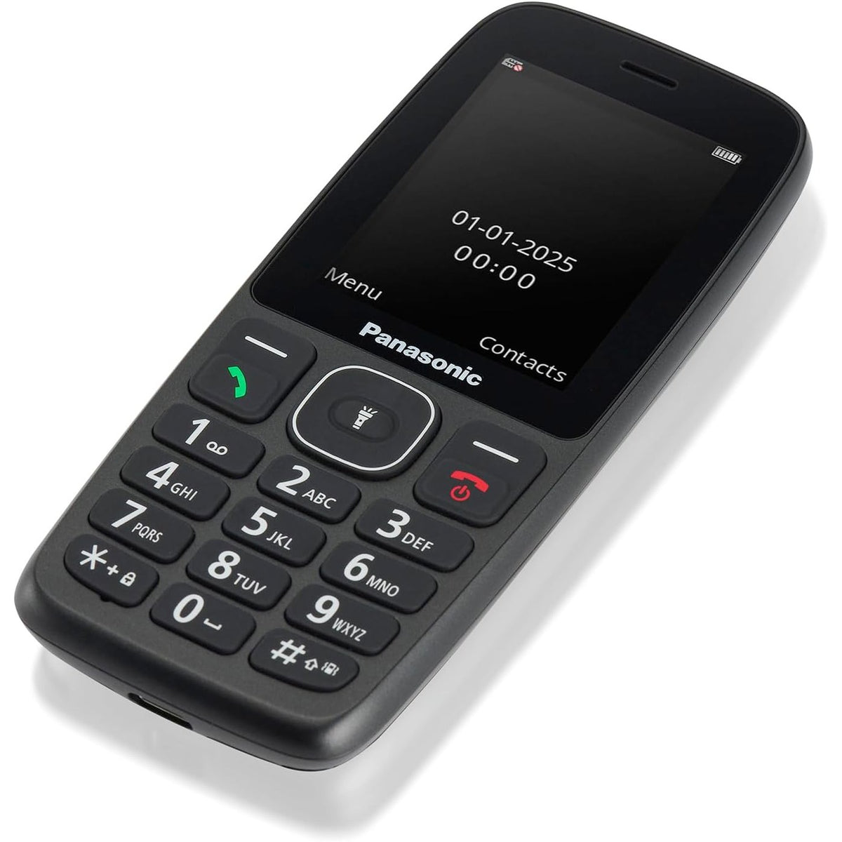 295656 - PANASONIC KX-TF400EXB TELEFON ME TASTIERË 4G, VoLTE, JETËGJATËSI E BESUESHME E BATERISË (DERI NË 280 ORË NË GATISHMËRI), NGARKIM USB-C, EKRAN 2.4 INÇ, BLUETOOTH, REZISTENCË NDAJ UJIT IP44, E ZEZË