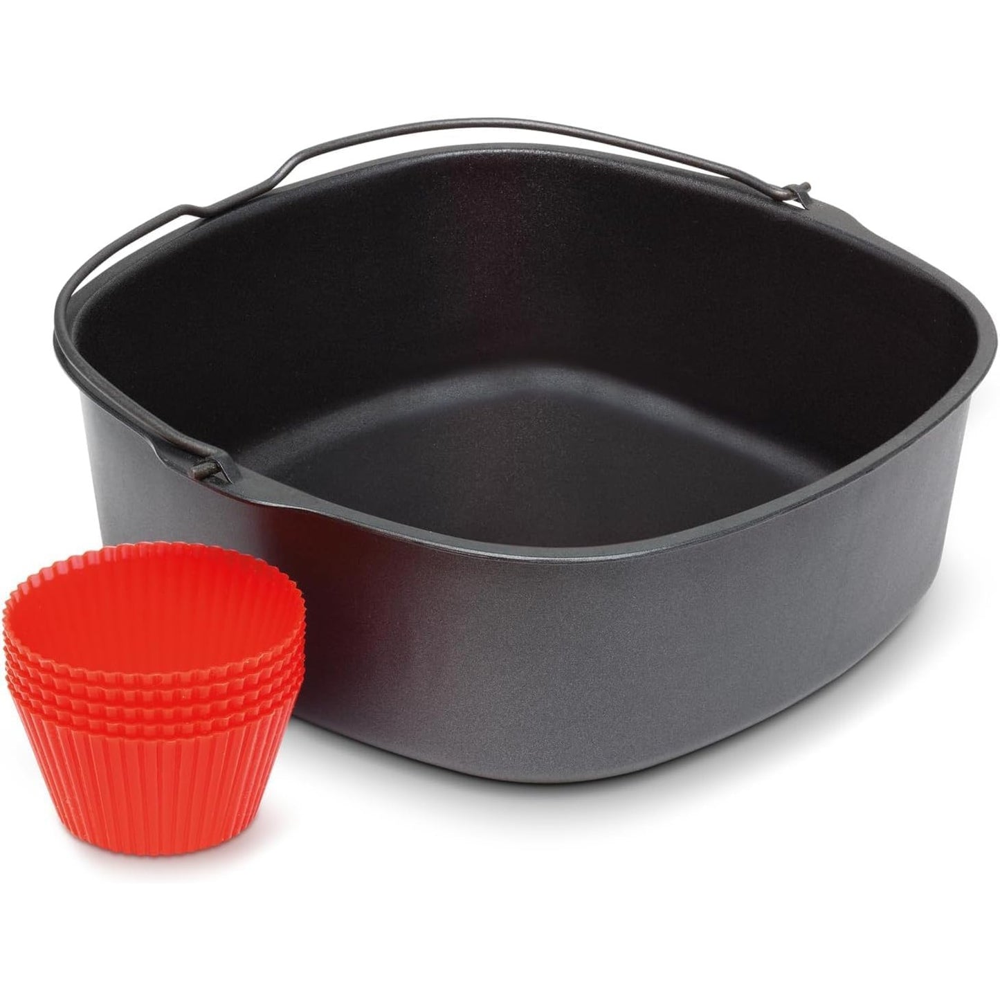162660 - PHILIPS Set Pjekjeje për Fritezë HD9925/01, me Shtresë Jo-Ngjitëse, në Ngjyrën e Zezë ose Kuqe