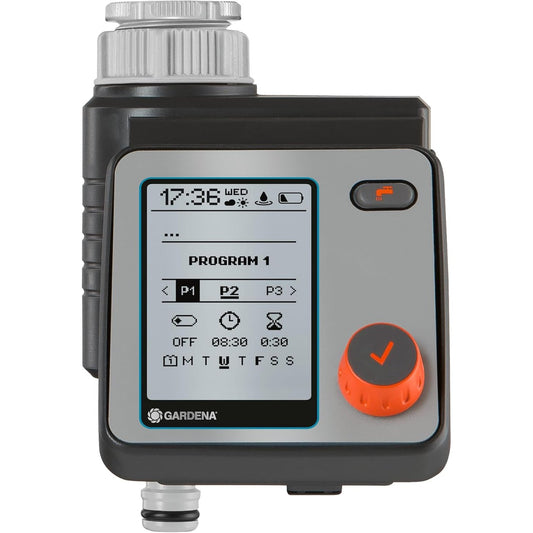 322230 - GARDENA Irrigation Control Master, ujitje automatike, 6 orare, ekran LCD, funksion Water Now, Safe-Stop, model 1892-20