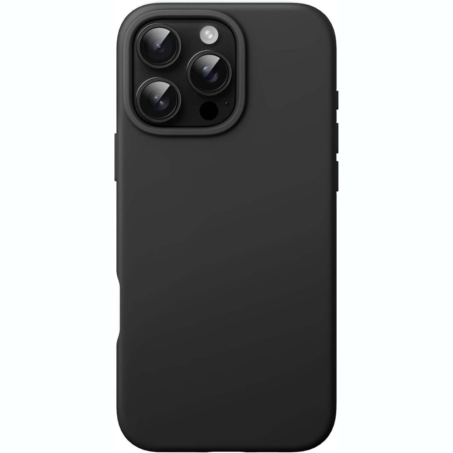 269210 - JETech Mbështjellëse prej silikoni për iPhone 16 Pro 6.3 inç, rezistente ndaj gërvishtjeve, e zezë
