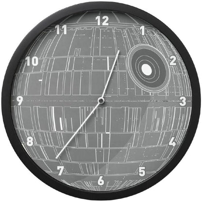 227901 - Orë Muri me Yllin e Vdekjes që Ndriçon në Errësirë, dekorim ndriçimi i licencuar nga Star Wars, përfshin ngjitëse muri, funksionon me bateri, e zezë