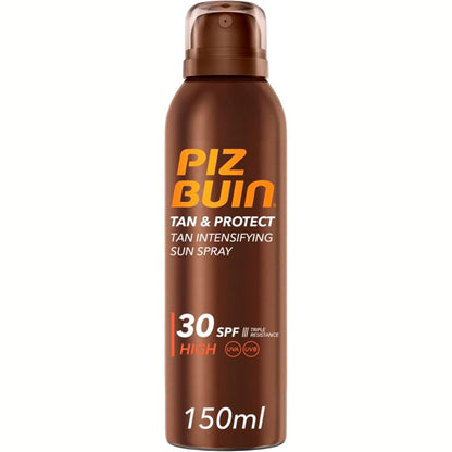 312082 - PIZ BUIN Spray për Nxirje dhe Mbrojtje, Intensifikues për Nxirje SPF 30, 150 ml