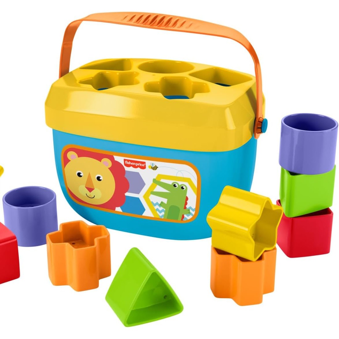 318099 - FISHER-PRICE Blloqet e Para Ndërtuese për Foshnjat, Lodër për 6 Muaj e Lart