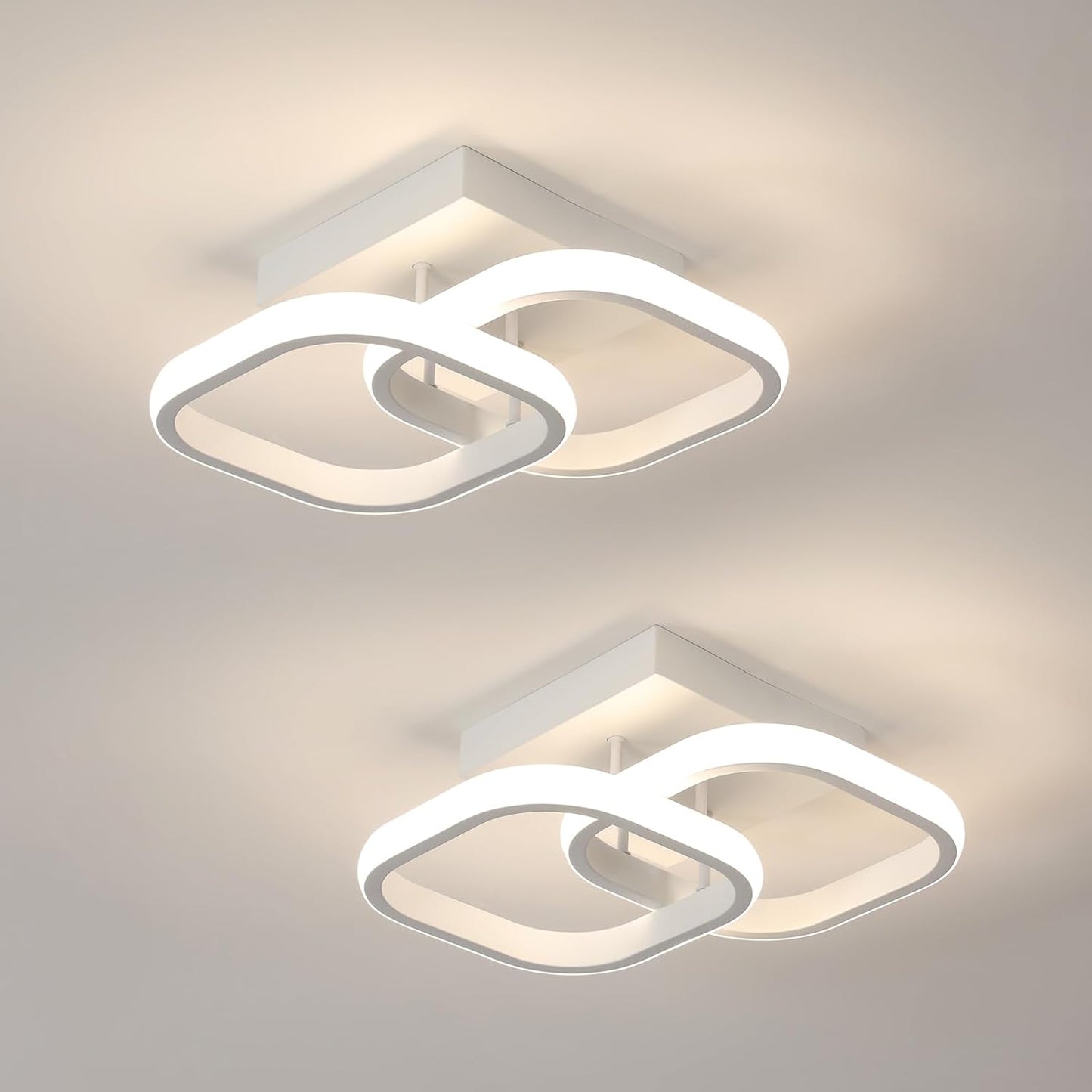221474 - Pako 2 drita LED tavani 24W 2700LM, 24 × 24 cm, dritë natyrale 4500K