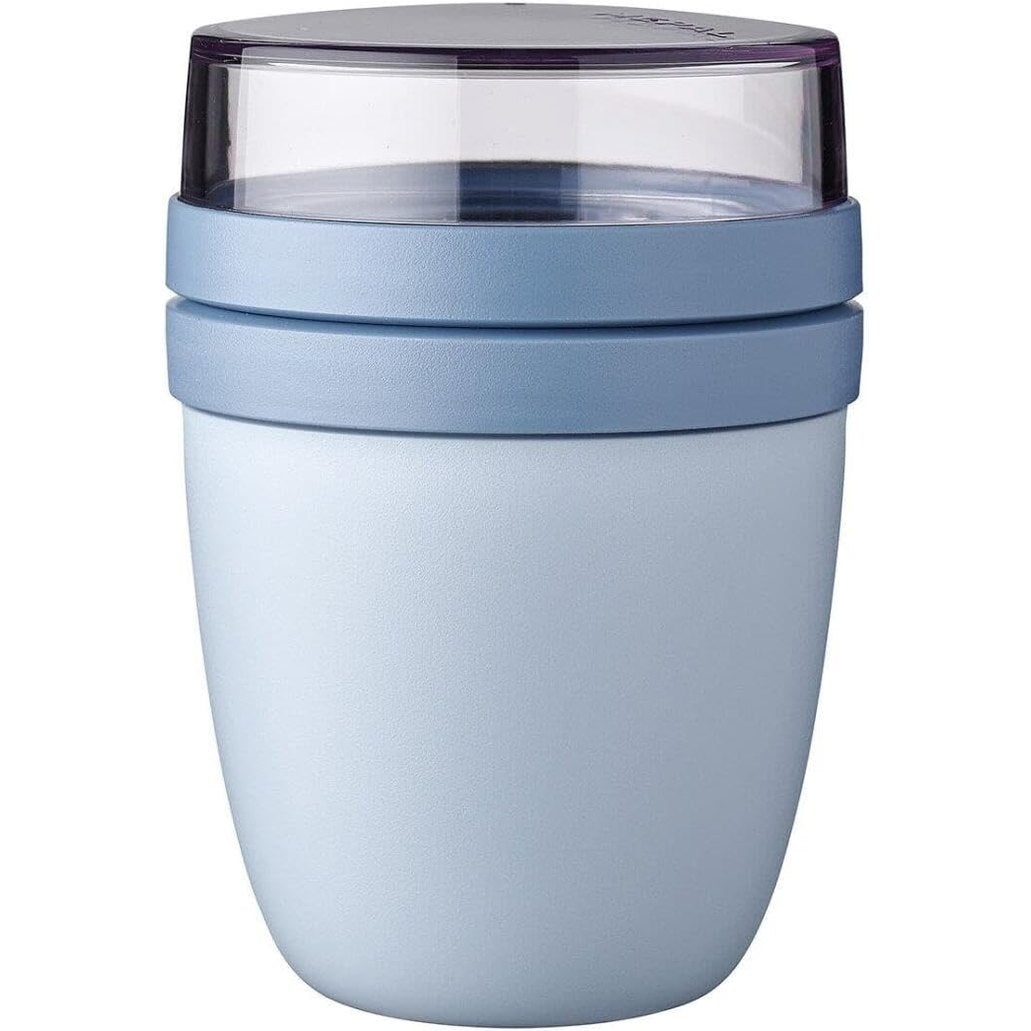 224089 - FILXHAN PËR MUSLI MEPAL, FILXHAN PRAKTIK PËR KOS - NDARJE PËR KOS DHE MUSLI - I PËRSHTATSHËM PËR FRIGORIFER, MIKROVALË DHE LAVASTOVILJE - 500 ML + 200 ML - BLU NORDIKE