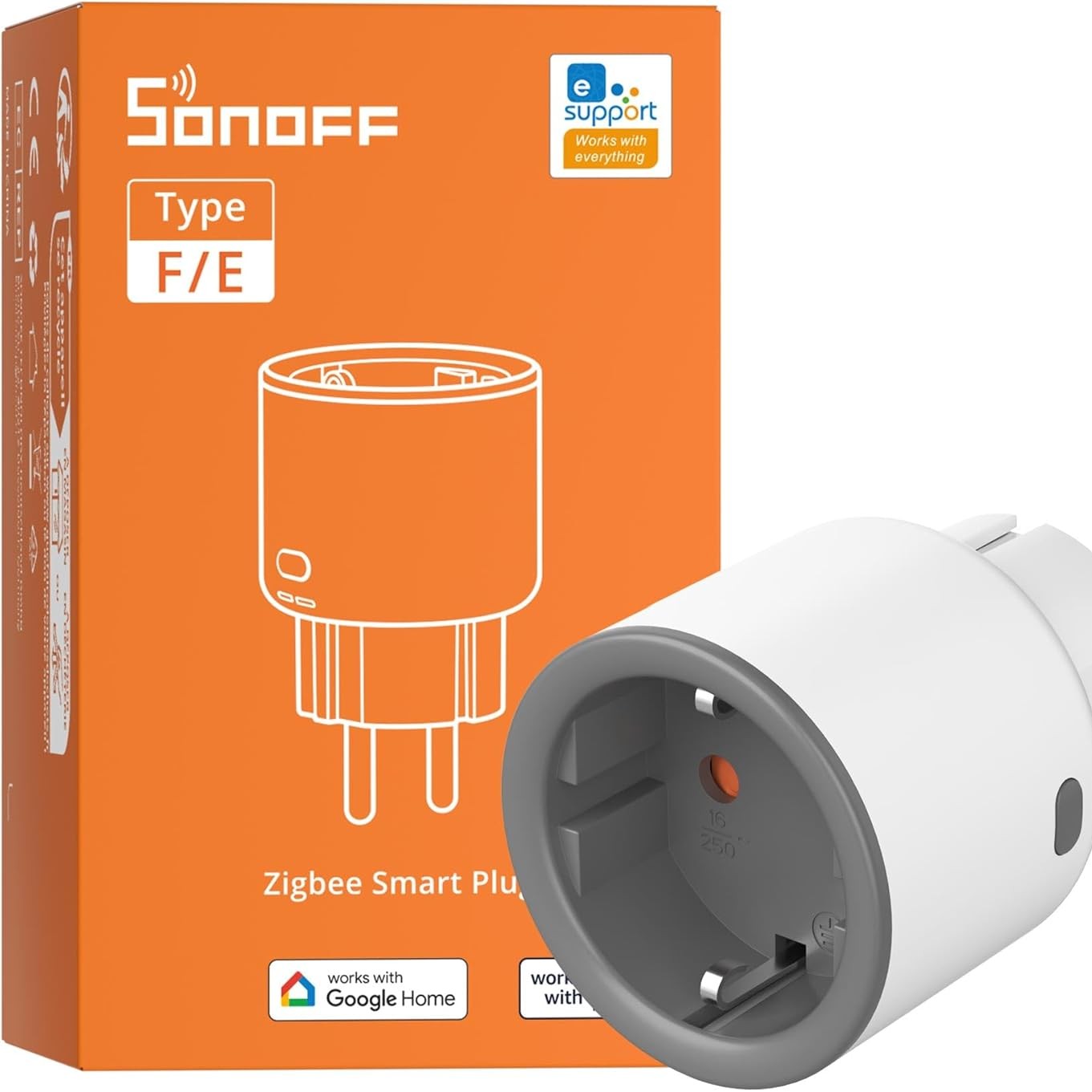 163857 - SONOFF S60ZBTPF - Prizë e Mençur Zigbee me Telekomandë, Monitorim Energjie, Kohëmatës, Mbrojtje nga Mbingarkesa, Përsëritës, Kompatibël me eWeLink