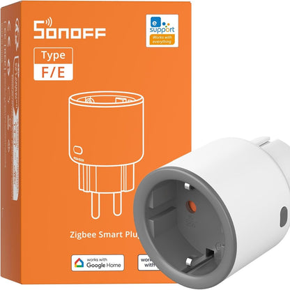 163857 - SONOFF S60ZBTPF - Prizë e Mençur Zigbee me Telekomandë, Monitorim Energjie, Kohëmatës, Mbrojtje nga Mbingarkesa, Përsëritës, Kompatibël me eWeLink