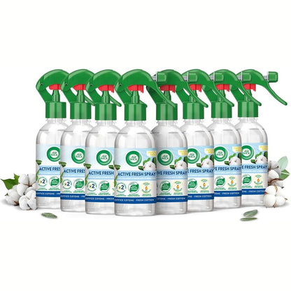 289720 - AIRWICK Aromatizues ajri, Pako me 8 sprej 250ml, Sprej Active Fresh me aromë pambuku