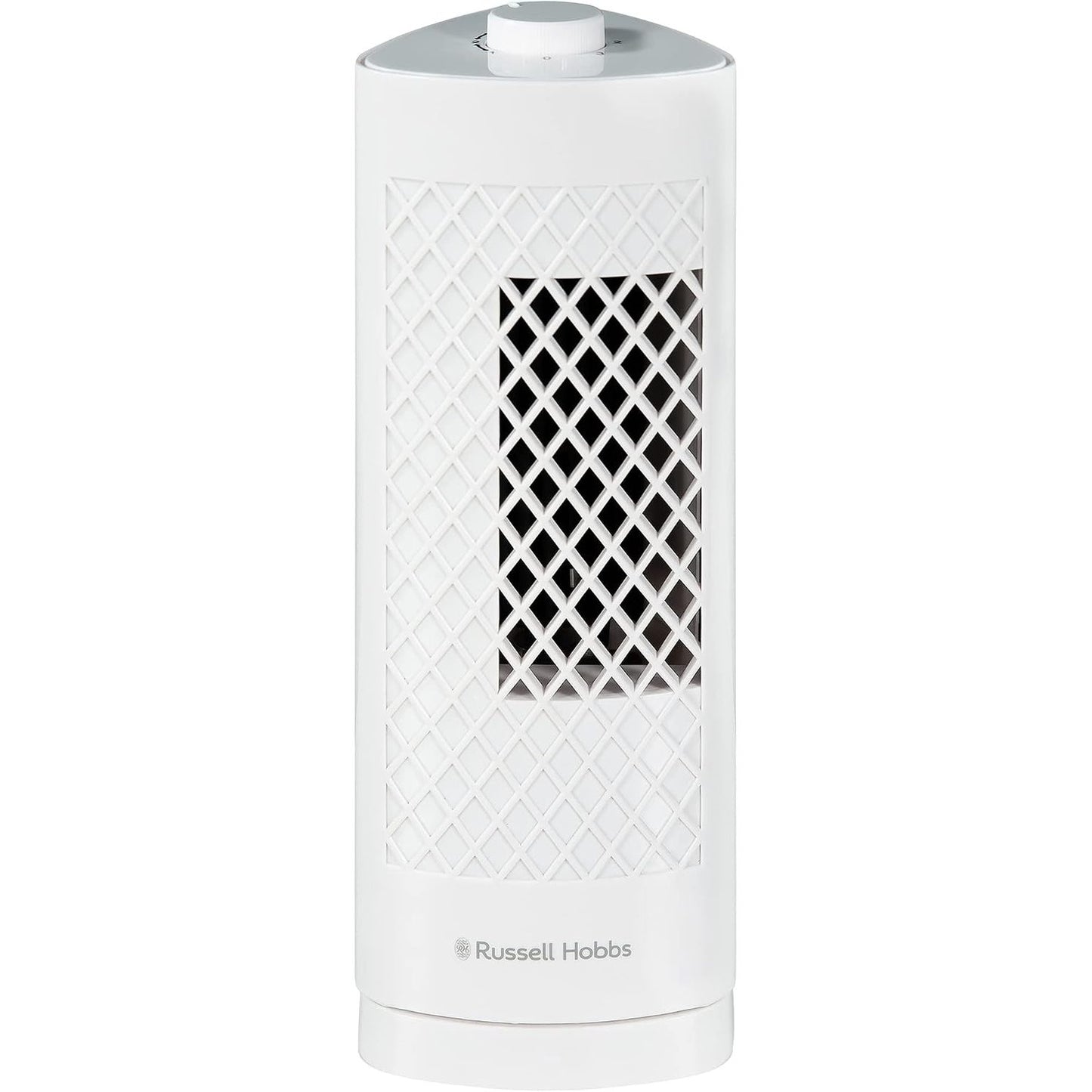 288385 - RUSSELL HOBBS Ventilator Mini-Tower RHTF1321, 33 cm, 3 shpejtësi, kënd lëkundjeje 75°, i bardhë