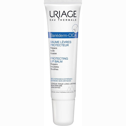 301382 - URIAGE Balsam Mbrojtës për Buzët Bariederm-Cica - Glicerinë - 15ml - Riparon, Mbron dhe Qetëson Buzët Shumë të Thata, të Çara dhe të Dëmtuara - Pa Aromë