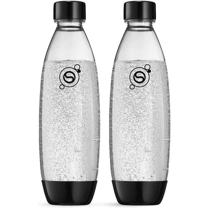 247638 - FUSE Shishe plastike 0.8L pa BPA, e zezë, e përshtatshme për lavastovilje, e pajtueshme me DUO, E-DUO, Terra, pako me 2 copë