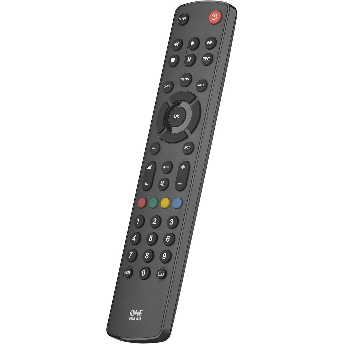 296126 - CONTOUR Telekomandë universale TV, Kontroll i TV/Smart TV, URC1210, e zezë