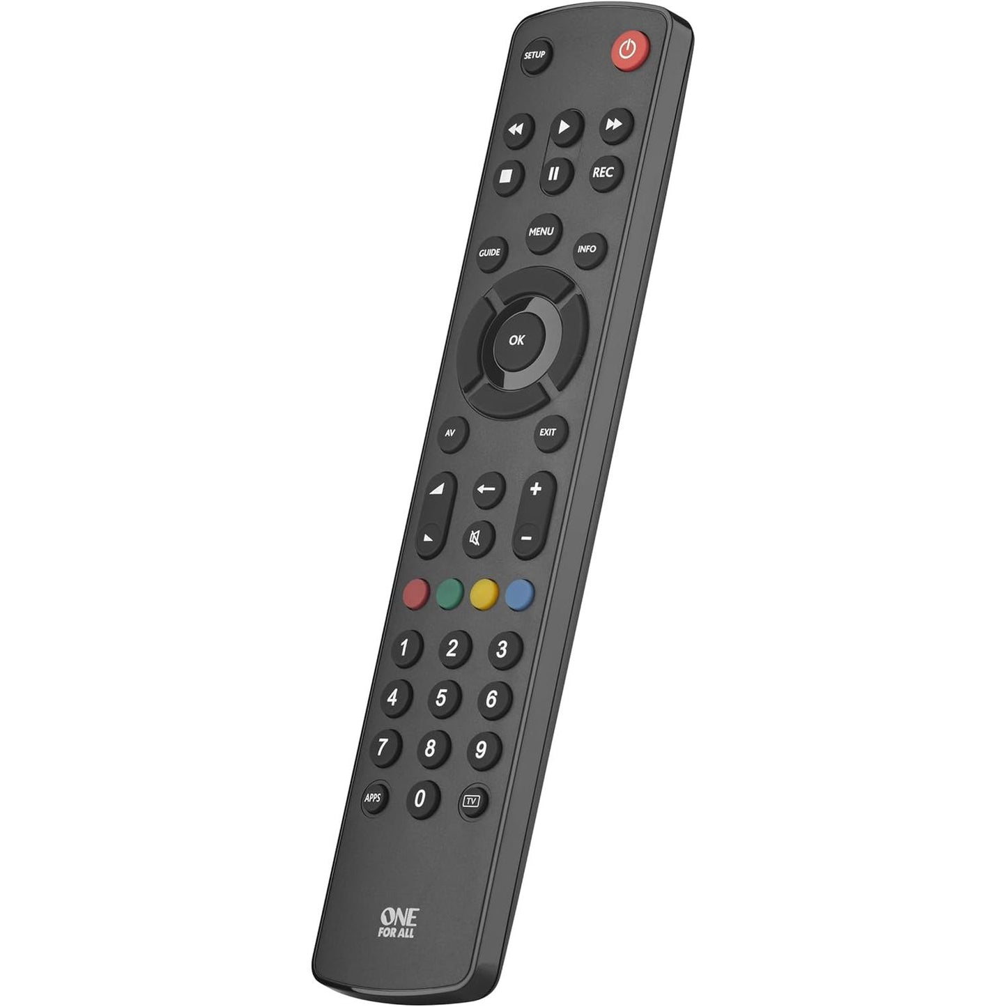 190049 - CONTOUR Telekomandë Universale TV URC1210, për të Gjithë Markat e Prodhuesve, E Zezë