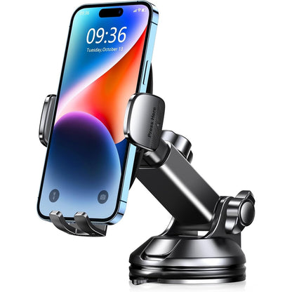 274356 - CIRYCASE Mbajtëse Telefoni për Makinë, e Përmirësuar 2026, Gopë Thithëse Ultra e Fuqishme, Rrotullim 360°, Montim në Xham (Telefon i Mençur 4-7")