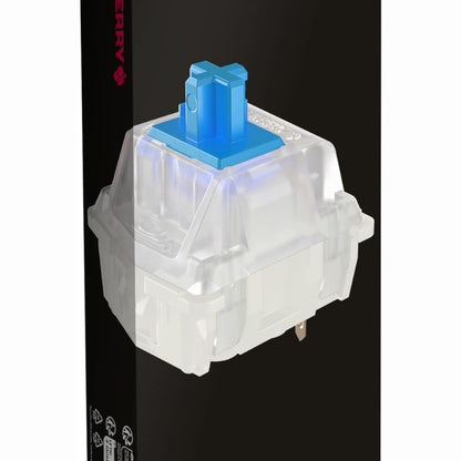 320143 - CHERRY Kit Çelësash MX2A RGB BLUE, 36 Çelësa Mekanikë, Ndërrim të Nxehtë, Çelës Taktik me Klik