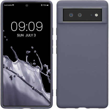 277278 - kwmobile Mbrojtëse për Google Pixel 6, TPU dhe silikoni, Blu gri