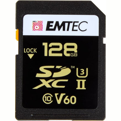 273586 - EMTEC, Kartë memorie SD 128GB, SDXC UHS-II U3 V60, shpejtësi leximi deri në 300MB/s, shpejtësi shkrimi deri në 160MB/s