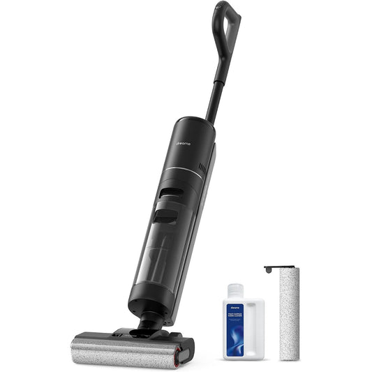 288056 - Dreame H12 Pro Fshesë me korrent pa tel inteligjente për tharje dhe tharje me ajër të ngrohtë, Pastrim skajesh, Rezervuar uji 900 ml, Kohëzgjatje pune 35-minutëshe, Ekran LED
