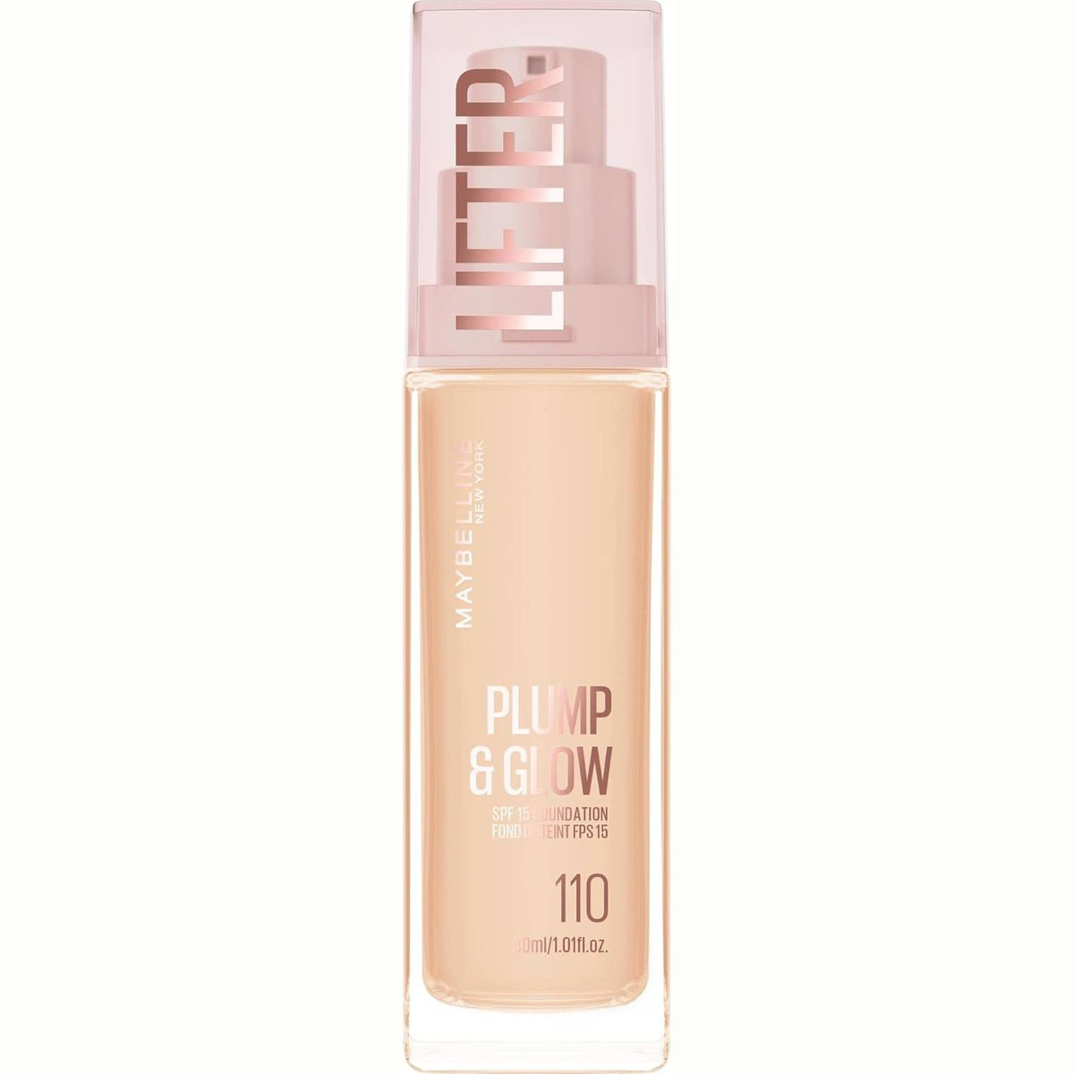 290264 - MAYBELLINE NEW YORK Fondatinë Lifter Plump & Glow, Nuanca: 110, 30 ml