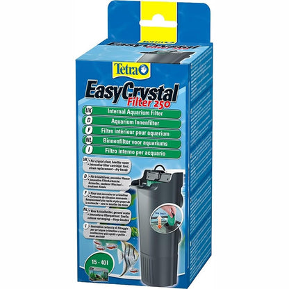 256281 - TETRA EasyCrystal 250 - Filtër i Brendshëm për Akuariume nga 15 deri në 40L - Filtrim i Trefishtë i Patentuar - Pa erë - I Thjeshtë për t’u Përdorur dhe Mirëmbajtur