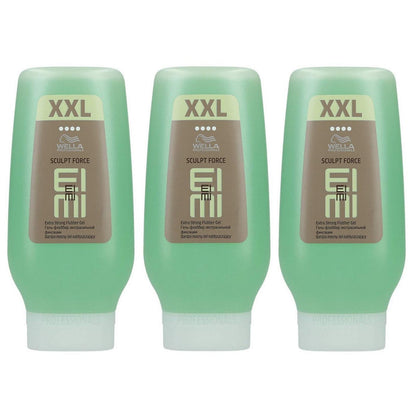 275360 - WELLA PROFESSIONALS Paketim me 3 xhel Flubber Sculpt Force Eimi Extra Strength, 250 ml