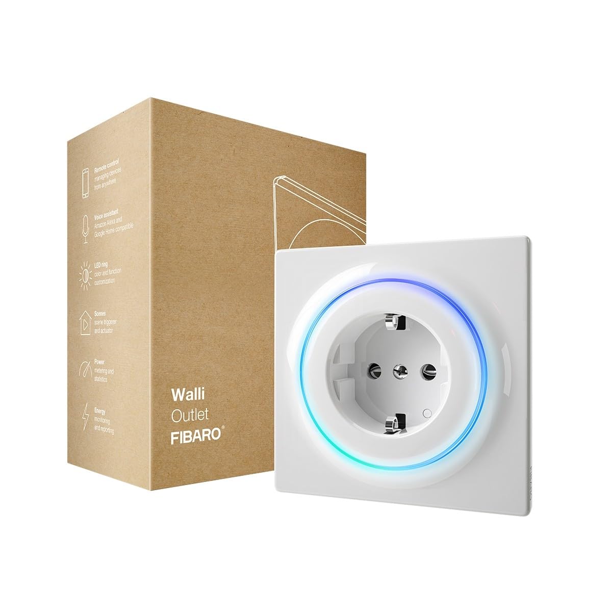 288543 - FIBARO Prizë Walli F / Z-Wave Plus për Shtëpi Inteligjente, FGWOF-001