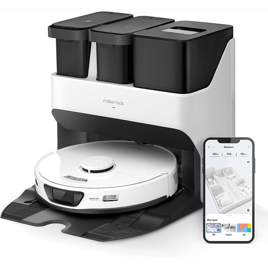 191002 - ROBOROCK Fshesë Robotike S7 Max Ultra, me Stacion Vetëzbrazës, Fuqi Thithëse 5500 Pa, Shmangie Aktive e Pengesave, Kontroll me Aplikacion/Zë