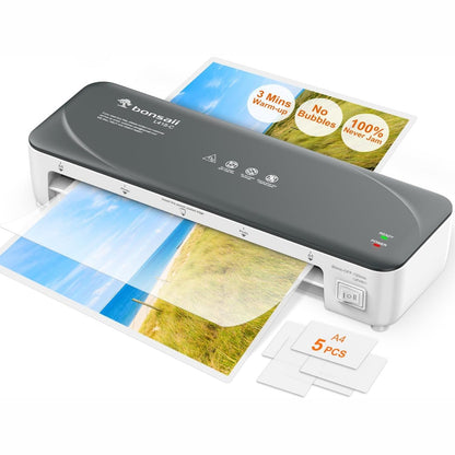 269052 - LAMINATOR BONSAYI A4, Teknologji Anti-Bllokim, laminim 80-125 mikronë, ideal për shkolla, zyra dhe shtëpi, model L418-C