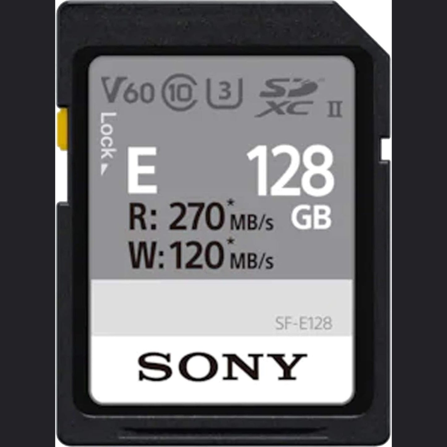 276353 - SONY Kartë memorieje dixhitale 128 GB SF-E seria UHS-II U3 V60 Sdhxc - Lexim 270MB/S, Shkrim 120MB/S