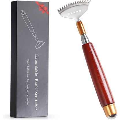 290227 - KRUARËSE SHPINE ÇELIK INOX DHE DRU, 15 DHËMBË, RUL MASAZHI, E ZGJATSHME DERI NË 51 CM