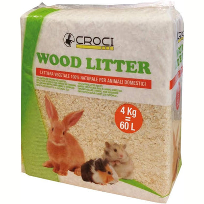 198692 - CROCI Mbeturinë nga Druri me Bazë Bimore, Natyrale për Brejtës, Kapacitet 60L, Pesha 4kg