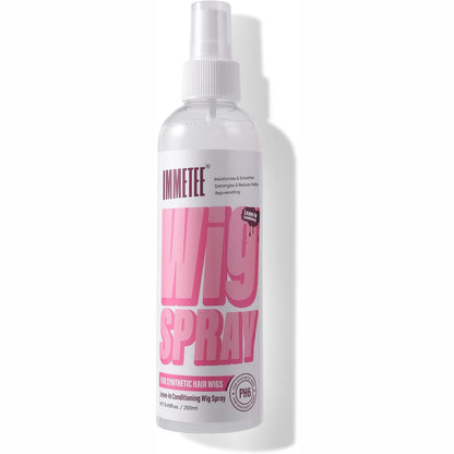 307875 - IMMETEE Llak flokësh pa shpëlarje, 250 ml, për paruke të bëra nga qime njerëzore dhe sintetike, PH5 PH6, i lehtë për t’u krehur, shton shkëlqim dhe freski