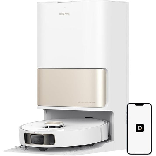 94016 - DREAME L10s Ultra Fshesë Robot, 5300Pa, Pastrim automatik dhe heqje pluhuri, Zbulim pengesash 3D me inteligjencë artificiale, Ideale për qime kafshësh shtëpiake dhe qilime, Bateri 210m, Përkrahë WIFI/APP/Alexa