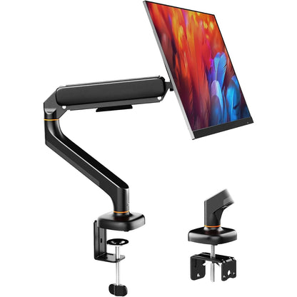 320014 - IBERGRIF Mbështetëse për Monitor Tavoline për Ekrane 13-32 Inç, Krah Monitori i Rregullueshëm me Sustë Gazi, VESA 75/100 mm - E Zezë