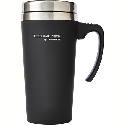 224898 - THERMOCAFE Gotë udhëtimi Soft-Touch, 420 ml, Plastikë dhe çelik inox, e zezë