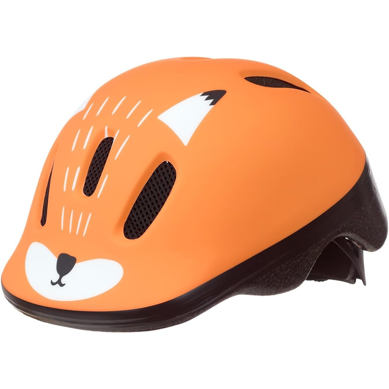 293312 - POLISPORT Helmetë Unisex për Fox XXS (44–48 cm) – Portokalli, e Lehtë, e Rregullueshme, e Sigurt, për Sedilje Biçiklete, Rimorkio, Skuter