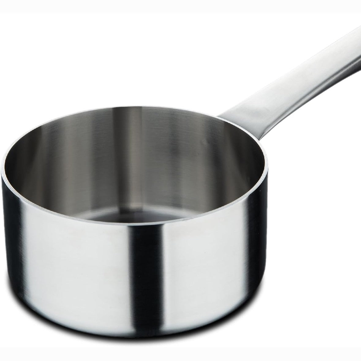 255345 - MASTERPRO SIGMA Lugë pa kapak 1.6L 16x8 cm çelik inox - Dorezë prej gize të fiksuar - I përshtatshëm për të gjitha llojet e sobave